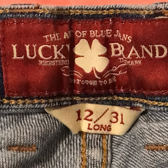 Lucky Brand Sz 12/31 Long Sofia Straight Jeans - Picture 2 of 13